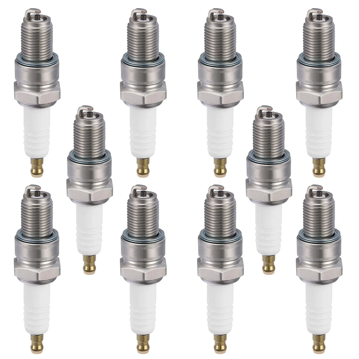 Set of 10 Spark Plugs 5422 for Aprilia Derbi Kawasaki Vespa/Piaggio (N/A)