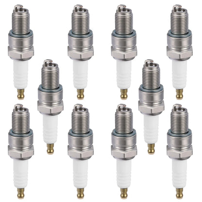 Set of 10 Spark Plugs 5422 for Aprilia Derbi Kawasaki Vespa/Piaggio (N/A)