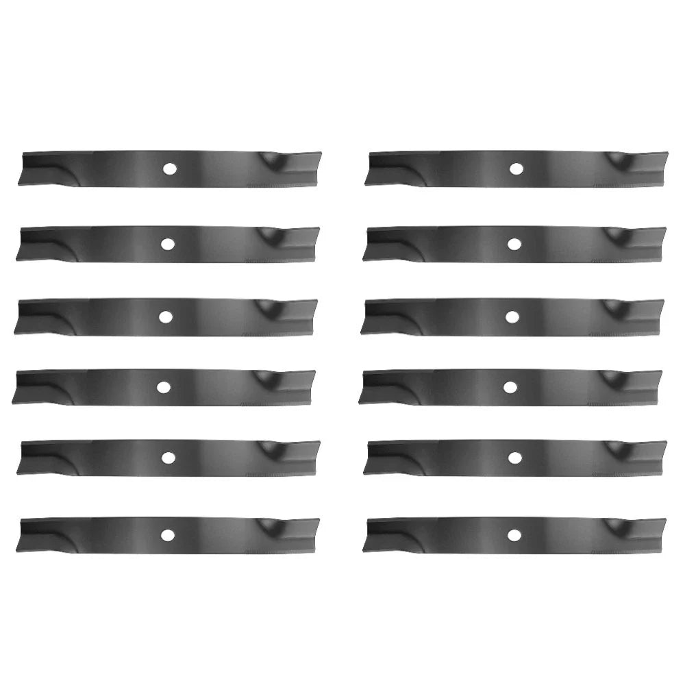 12 Blades High Lift Mower Blade for John Deere (M128485, M133381, TCU15881)