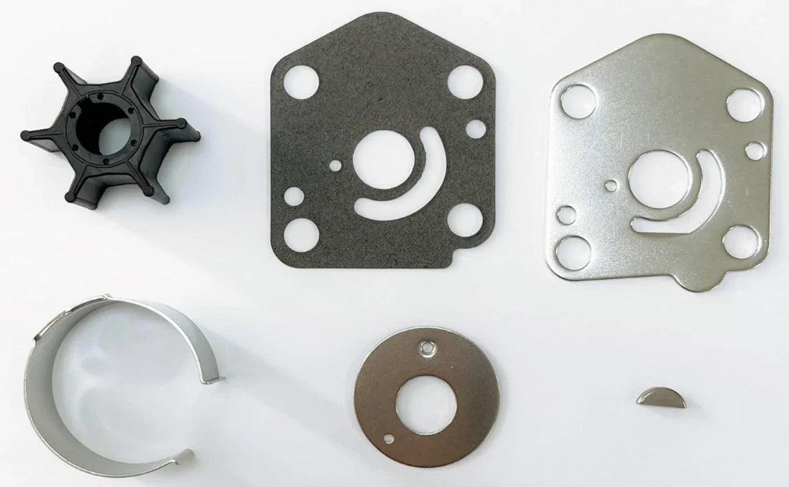 Outboard Water Pump Impeller & Plate for Suzuki 2-S (17461-93901, 17472-93900)