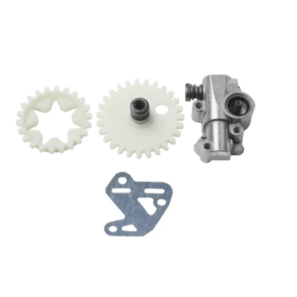 Oil Pump Chain Wheel Kit with Gasket & Metal Gear for MS380 MS381