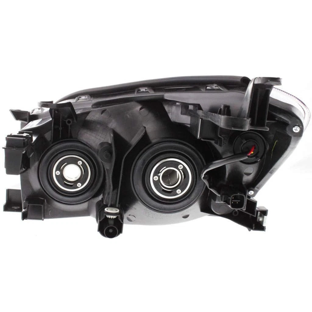 Headlight Unit for Toyota RAV4 (2006–2008) Passenger Side, Black Bezel, TO2519107