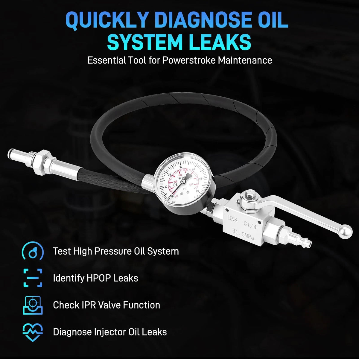 Hpop Test Tool for Ford Powerstroke 6.0L 7.3L (IPR Test Kit)