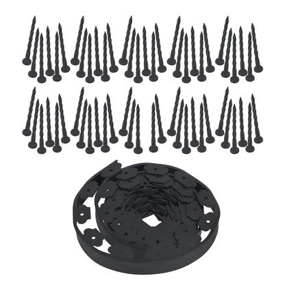 Set of 4 L-shaped Landscape Edging Border Kit for Garden (40 FT)