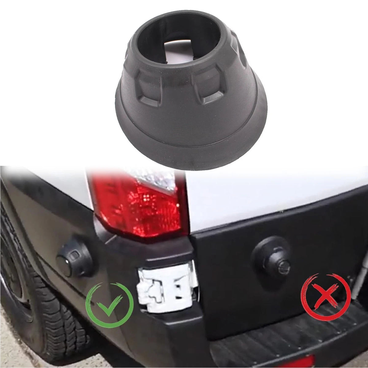 Rear Bumper Cover Support Rail Insulator for Transit 150 250 350 2015–2023 (BK3Z 16758-AC, BK3Z16758AC)