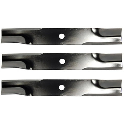 Set of 3 Lawn Mower Blades for MTD Cub Cadet White 50"