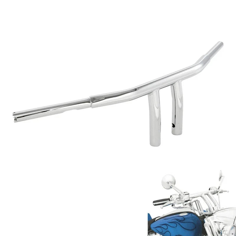 Chrome 1-1/4" Fat 8" Rise T-Bar Handlebar for Harley Road King (2003–2013)