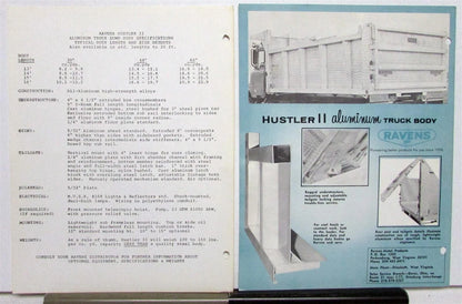 Aluminum Dump Body for 1960s Ravens Hustler II