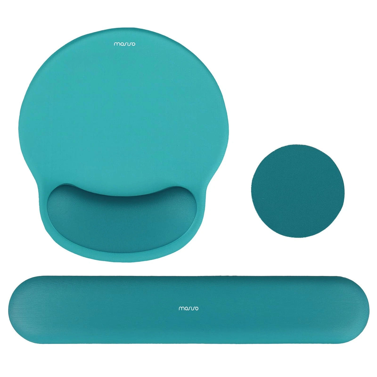Wrist Rest Support for Mouse 17.32 x 3.15 inches (Teal Green)