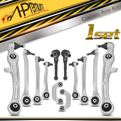 Set of 12 Control Arm Ball Joint Tie Rod for Audi A6 (2005–2011) - 4E0407506B, 4E0407505E, 4E0411317E, 4E0407510E, 4E0411317C, 4F0498998S2, 4F0407693C, 4E0407510B, 4F0407151, 4F0407694B