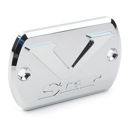Chrome Brake Fluid Cap Reservoir Cover for Yamaha V Star XVS 650-1300