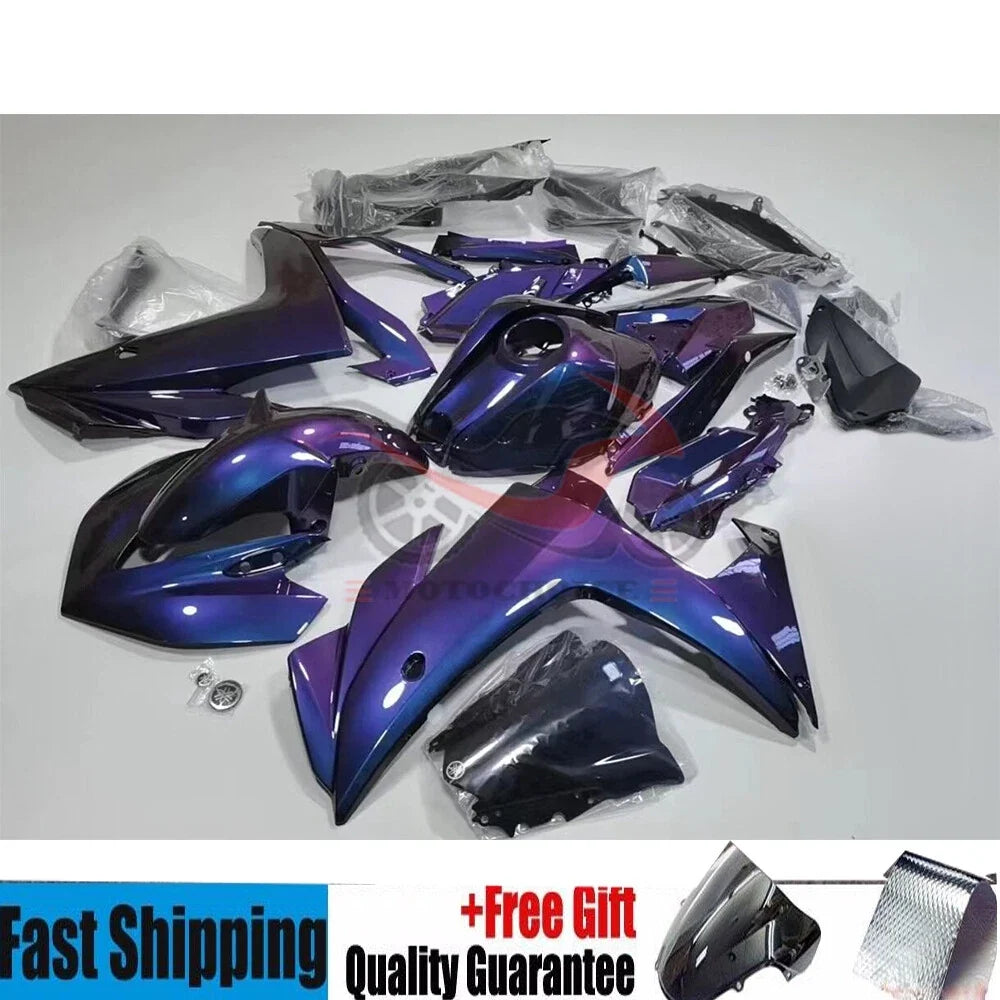 Chameleon Blue Purple ABS Fairing Kit for Yamaha YZF R3/R25 (2014–2018)