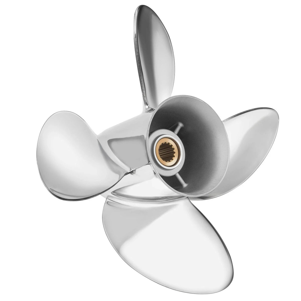 15 1/4X20 Stainless Boat Propeller for Mercury 135-300HP (RH, 15 Spine, 4 Blades)