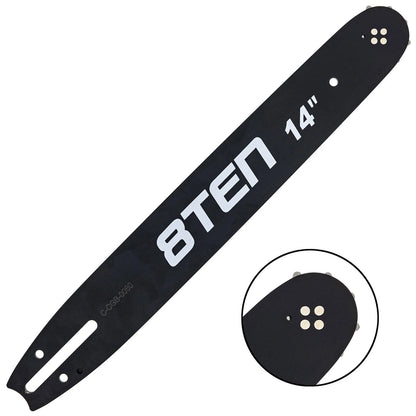 8TEN 14" Chainsaw Guide Bar & Chain .050 3/8 52DL for Husqvarna (36-240) 140SXEA041, 140SPEA041