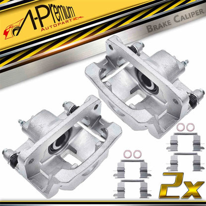 A-Premium Pair Rear Brake Calipers w/ Bracket for Chevrolet Colorado GMC Canyon (18-B5522, 18-B5523)