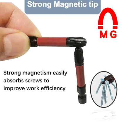 12 Pack Screwdriver Bits for Impact Driver Slotted Phillips (50mm)