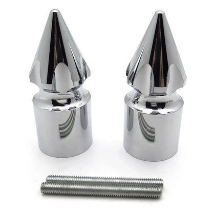 Chrome Spike Bar Ends for Suzuki GSX-R 600 750 1000 1100 (2001–2023)