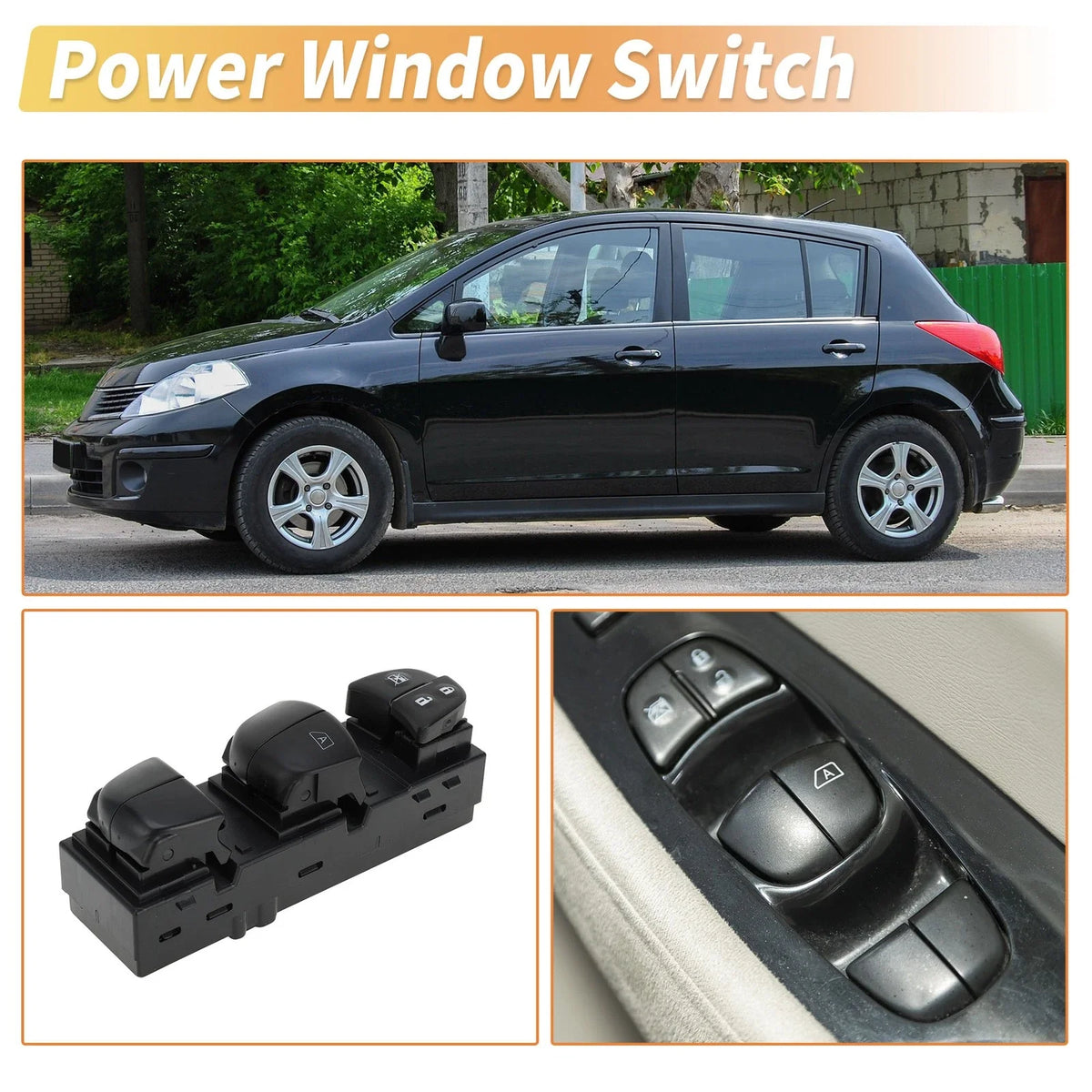 Power Window Switch for Nissan Tiida (2004–2014)