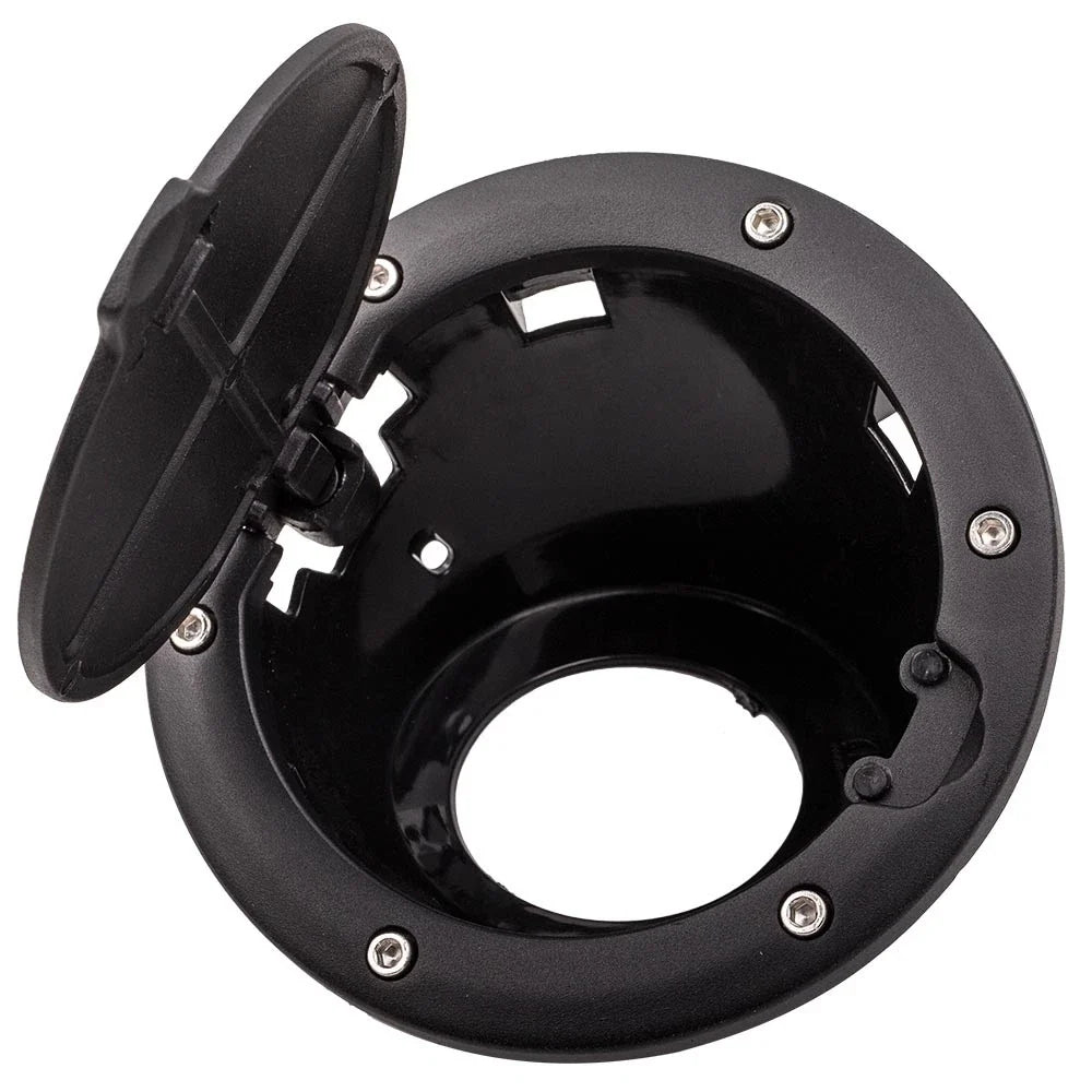 Fuel Filler Door Cover for Jeep Wrangler JK (2007–2018) Black