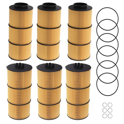 Oil Filter Element Kit for Detroit Diesel Western Star 6Pack (LF17800) 2010-2010