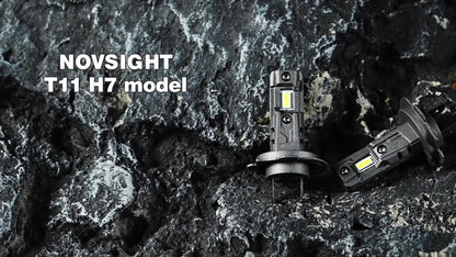 2X H7 LED Headlight Bulbs for NOVSIGHT (NOV A500-T11-H7)