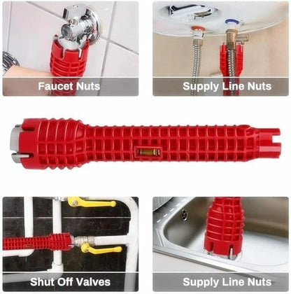 14-in-1 Multi-functional Pipe Wrench for Faucet and Sink Installer