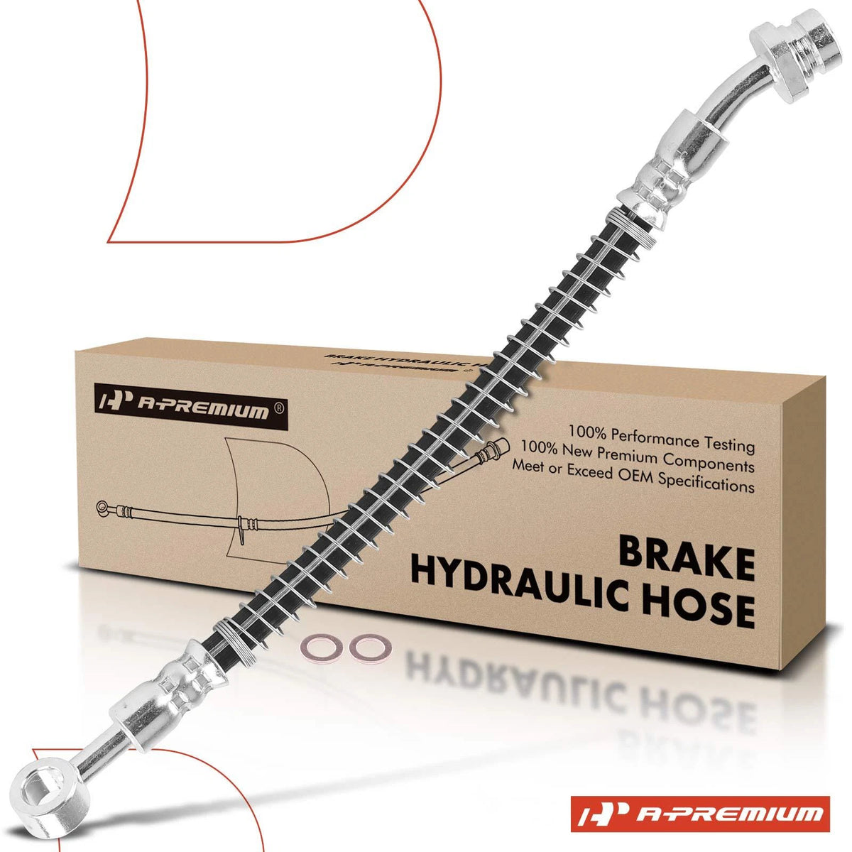 A-Premium Rear Right Outer Brake Hydraulic Hose for Kia Sorento (2007–2009) 587383E100, 2205147
