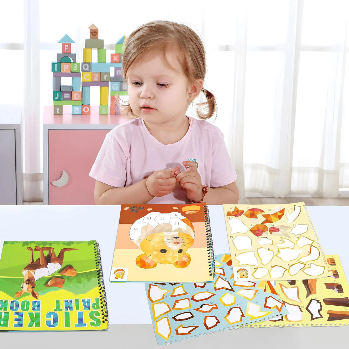2X Sticker Books for Kids Ages 4-8 - Zoo & Pet Themes