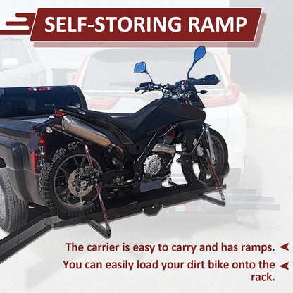 Heavy Duty Motorcycle Carrier for Dirt Bike (600 lbs Capacity)