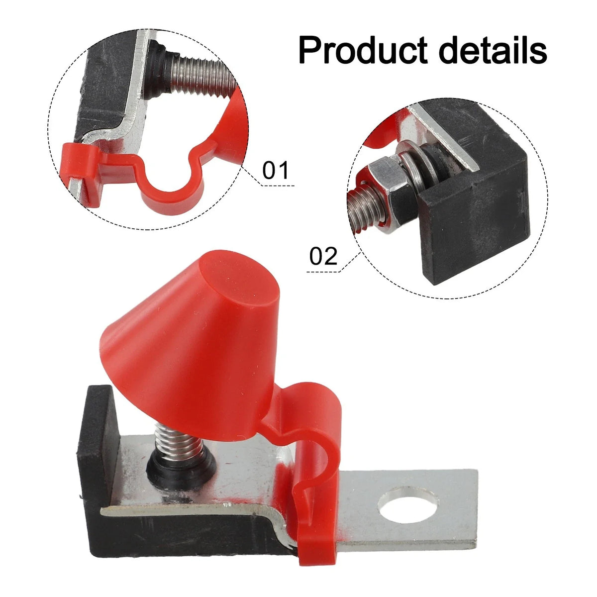 Waterproof M8 Terminal Mount Fuse Block Kit 30A 300A 58V for Cars Boats RVs