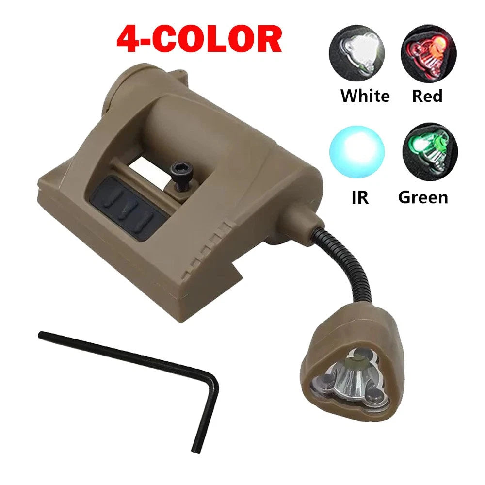 Flashlight Rail Light for MPLS Tactical Helmet