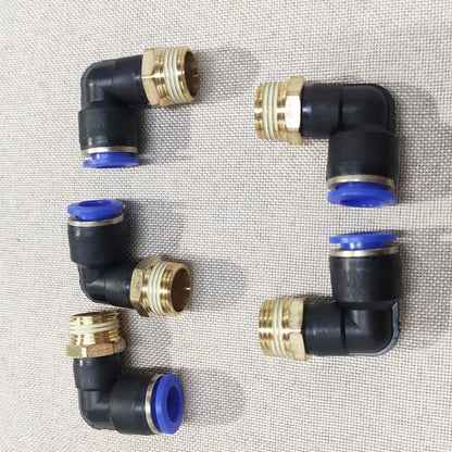 20x 3/8" OD Tube to 3/8" NPT Pneumatic Male Elbow Air Fitting