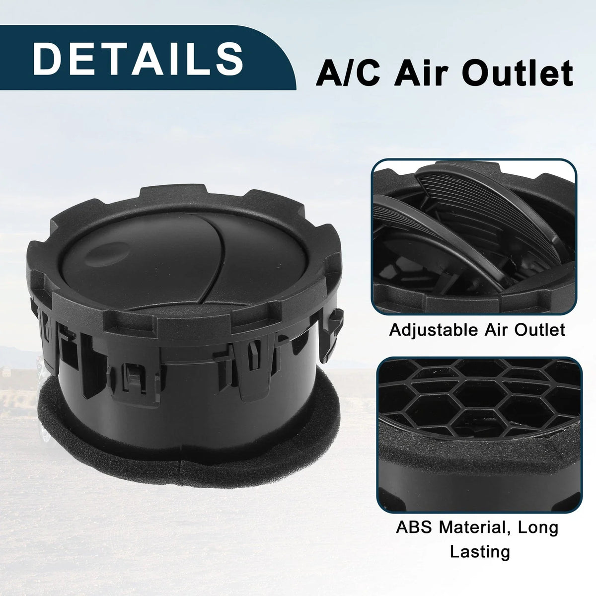 Air Vent Panel for Ford F-250 Super Duty (2011–2016) - Black Grille
