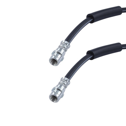 Set of 2 Brake Hoses for Porsche Boxster (2006–2012) 18021798, 2205407, H621805, 98735563701