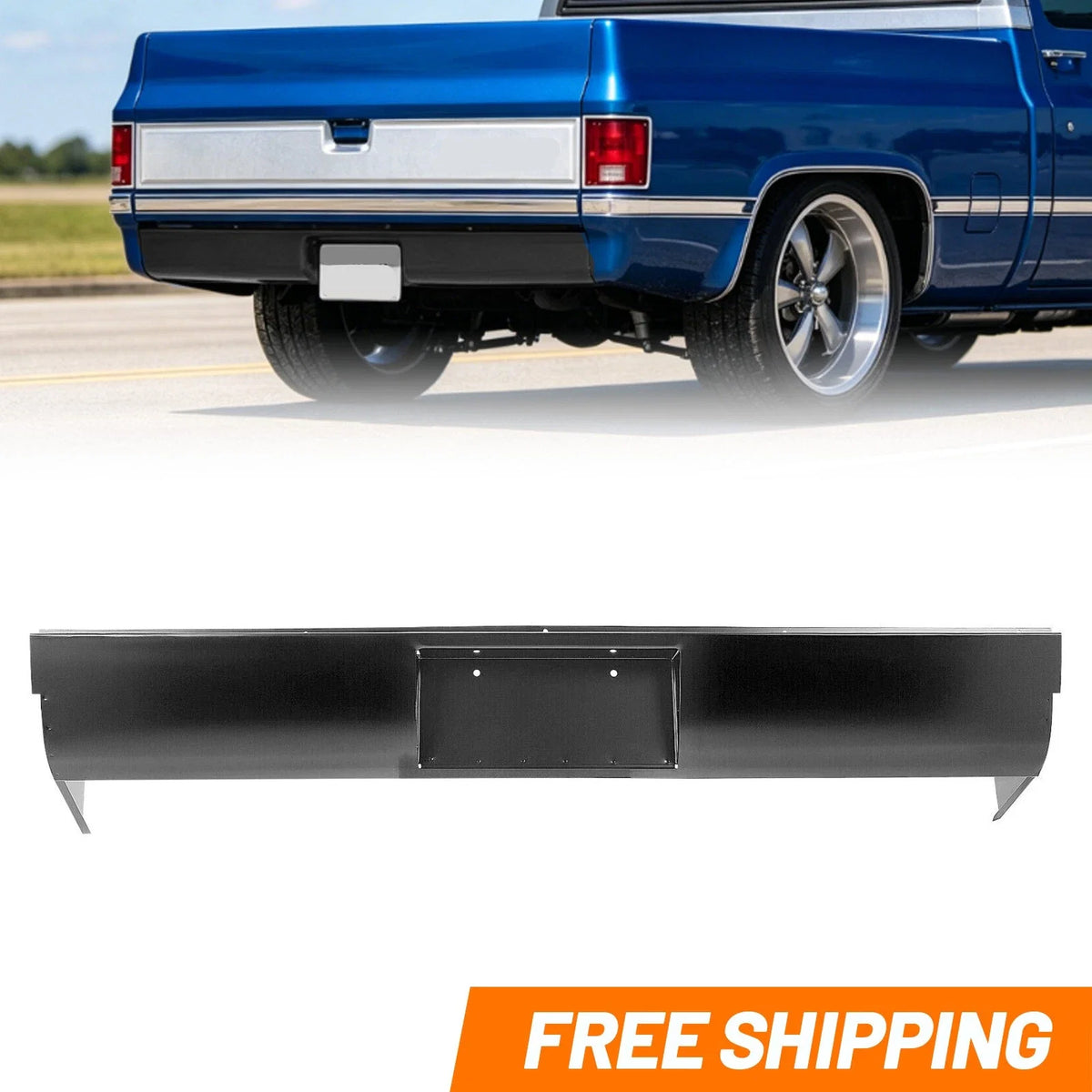 Rear Steel Roll Pan for Chevy C10 C20 C30 K10 K20 (1954–1987)
