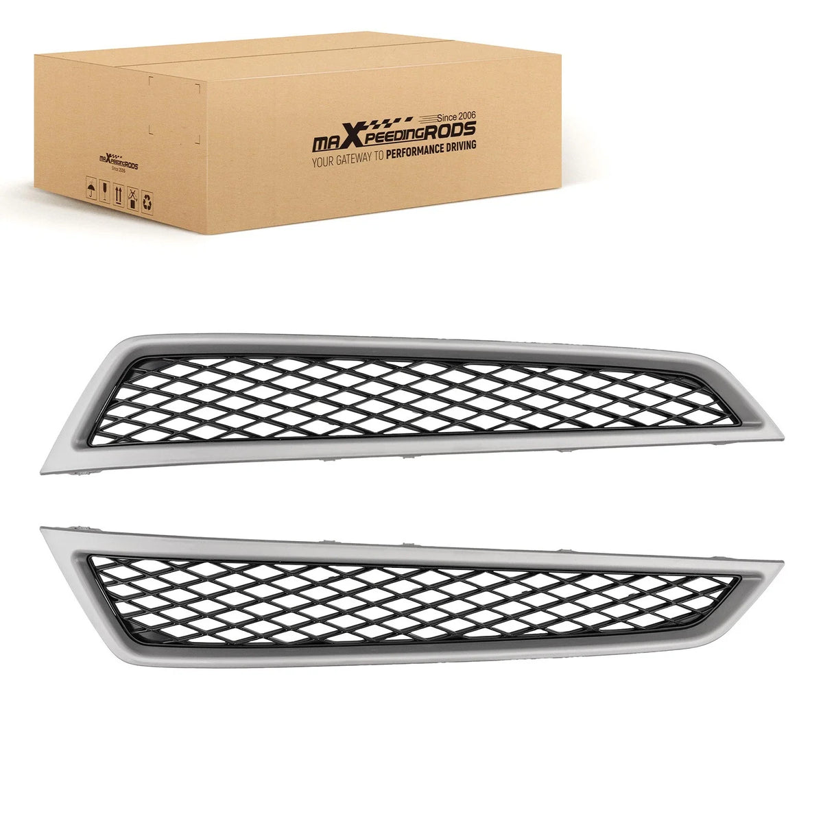 Set of 4 Front Grille Chrome Trim Kit for Acura MDX (2010–2013) 1104STXA00