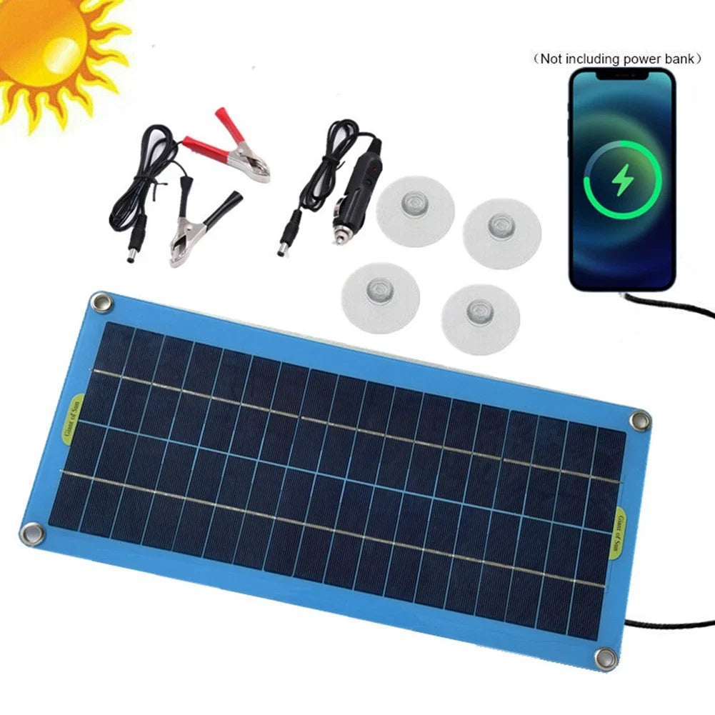 30W 12V Solar Panel Battery Charger for Car & Marine Applications