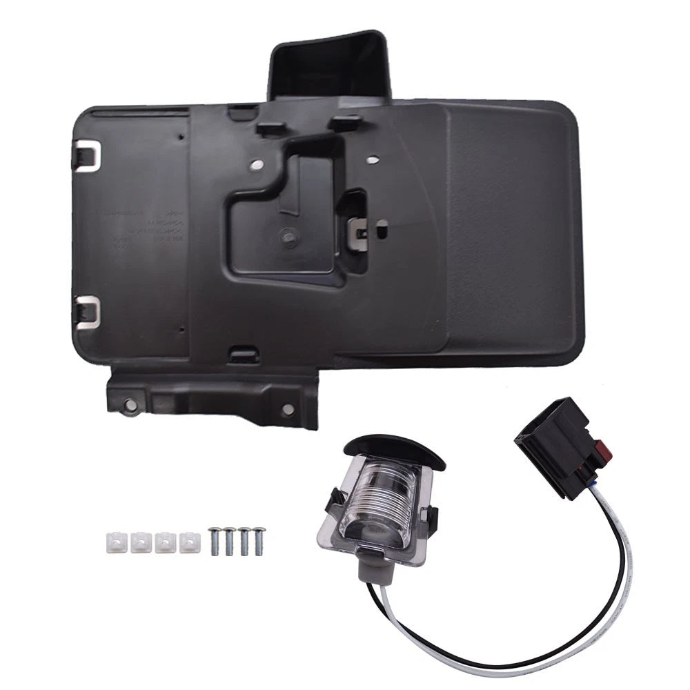 Rear License Plate Tag Bracket & Light for Jeep Wrangler JK (2007–2018) - 68064720AA, 68064720, CH1168101