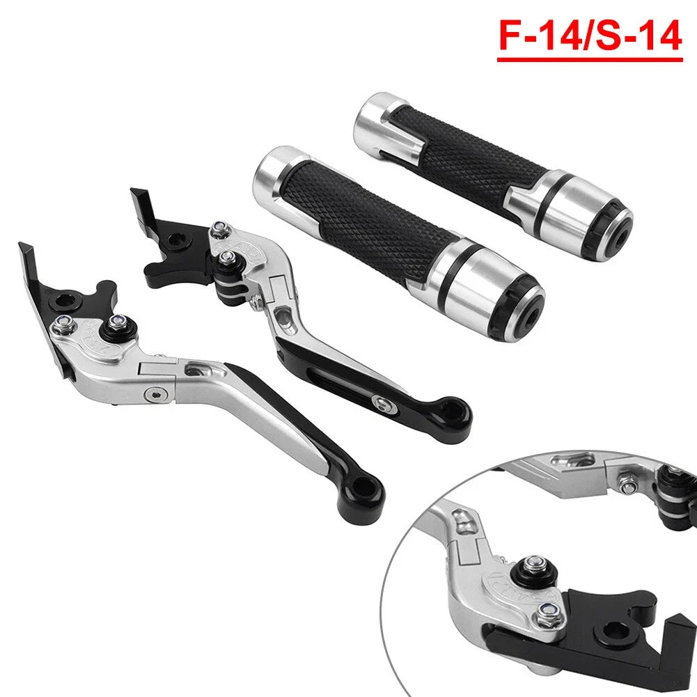 Silver Extendable Brake Clutch Levers Set for Suzuki GSX1400 (2001–2008)