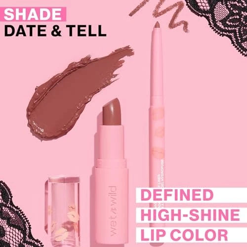 2X Lipstick & Liner Set for Wet n Wild Date Or Dominate