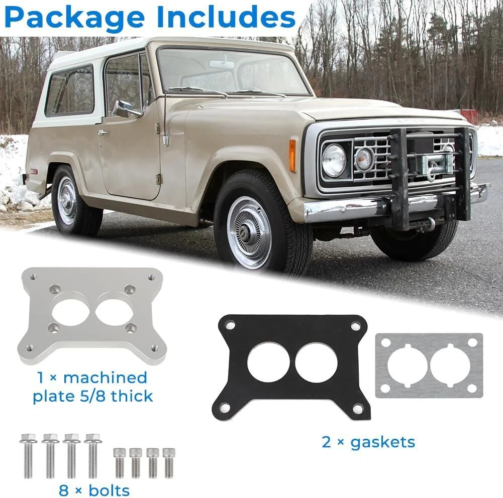 Carburetor Adapter Plate Hardware Kit for Jeep AMC CJ 258 4.2L (BBD2150)