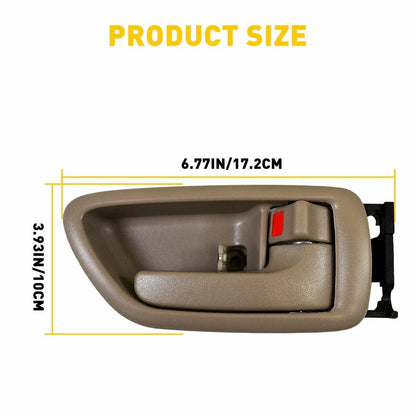 Set of 2 Inside Beige Door Handles for Toyota Sequoia Tundra (2001–2007)
