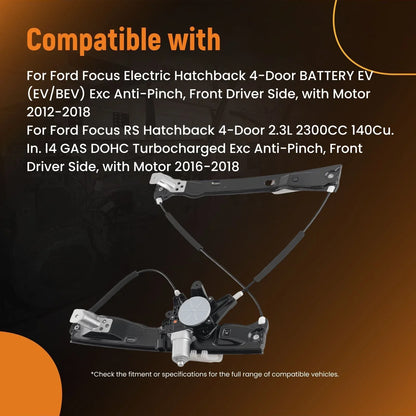 Electric Window Regulator Front Left for Ford Focus (2016–2018)