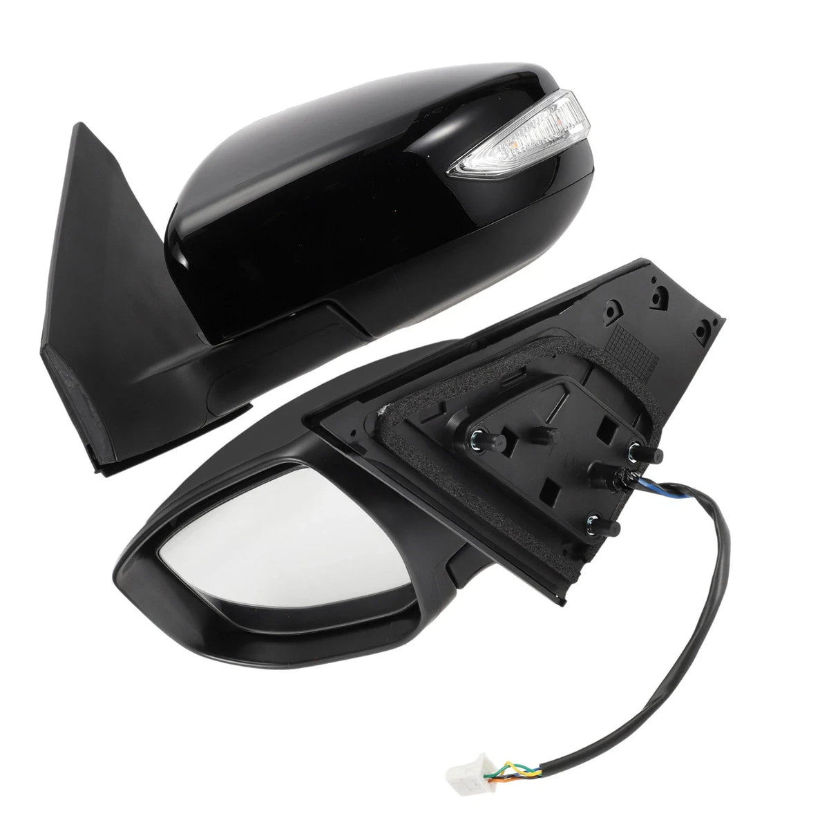Left Side Door Mirror for Nissan Sentra (2016–2019) Manual Folding Black