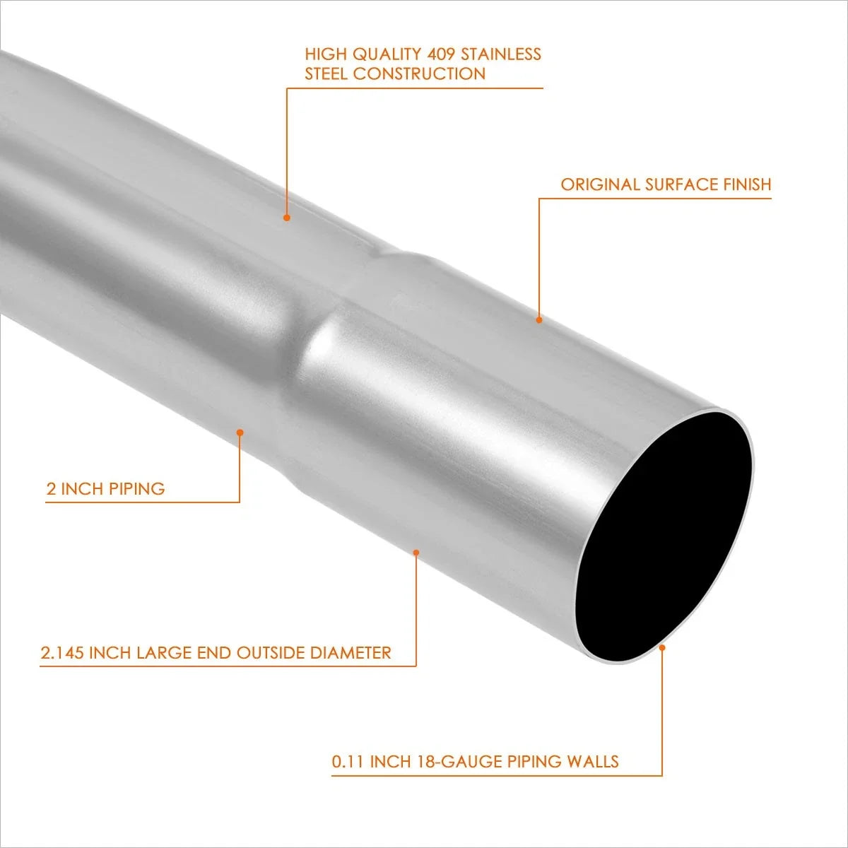 Set of 8 Exhaust Piping Kit for Universal (2.0" OD)