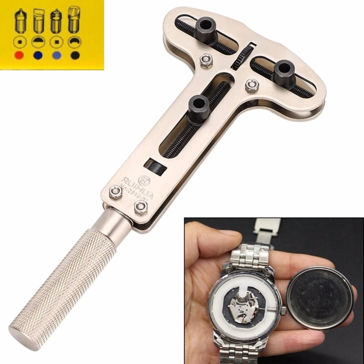 65mm Metal Watch Back Wrench for Watchmaker Repairing Tool