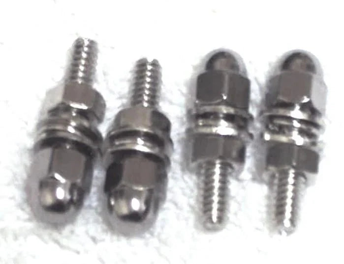Set of 4 Chrome Acorn License Plate Bolts for Kenworth Peterbilt (GG#50511)