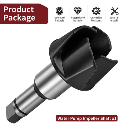 Water Pump Impeller w/ Shaft for Suzuki RM85L RM85 RM80 (2002–2017) 17491-02B41