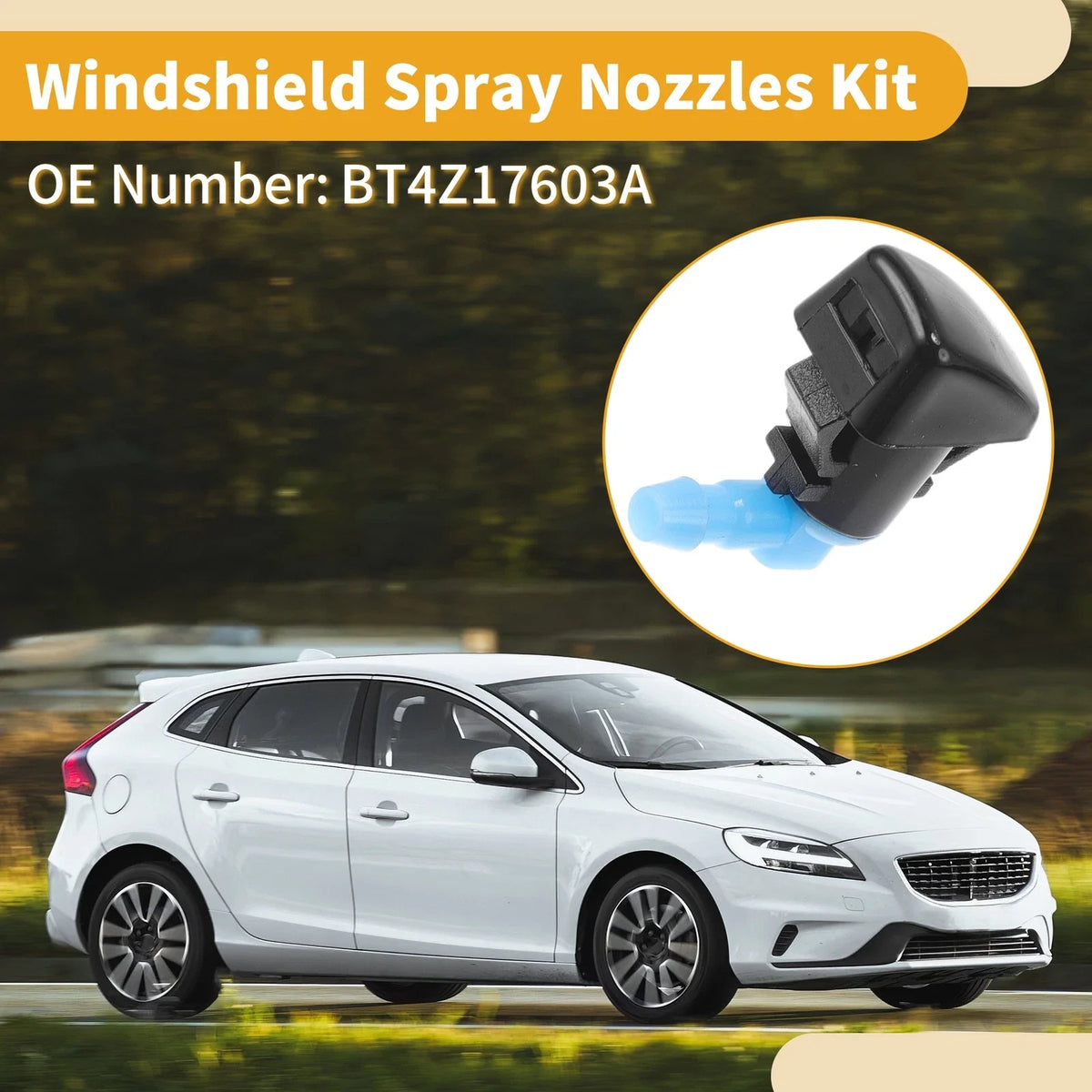 Windshield Washer Nozzle Kit for Lincoln MKX (2011–2015) No.BT4Z17603A, Gaskets
