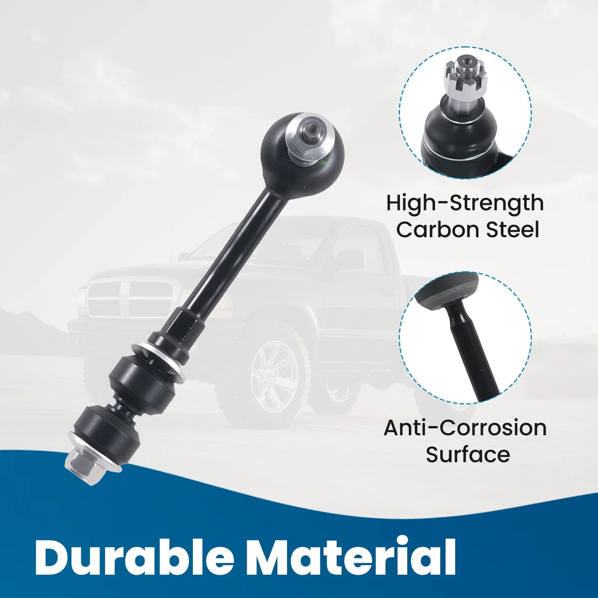 Front Lower Ball Joints Tie Rod Ends Sway Bars Kit for Durango Dakota (2000–2004)